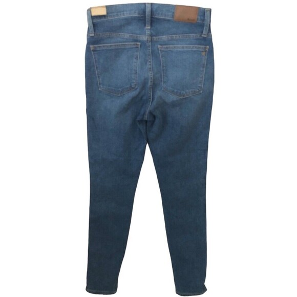 Madewell 10" High Rise Skinny Jeans Women’s 27/4 Blue Stretch Medium Wash Denim - Picture 4 of 13
